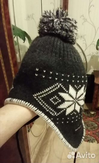 Шапка тёплая на флисе на 5-8лет