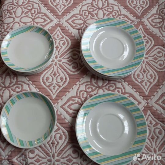 Фарфор jlmenau ГДР чайные и кофейные блюдца