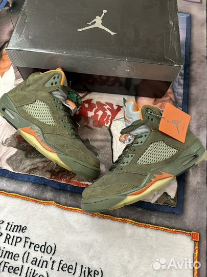 Air Jordan 5 retro ls 'olive оригинал редкие