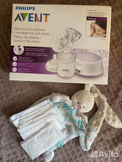Электронный молокоотсос Philips avent +комфортер