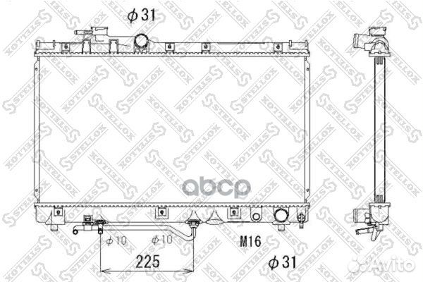 Радиаторы сист.охлажденияstellox 1025150SX Ste