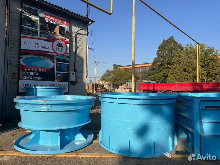 Банный чан с подсветкой и подогревом