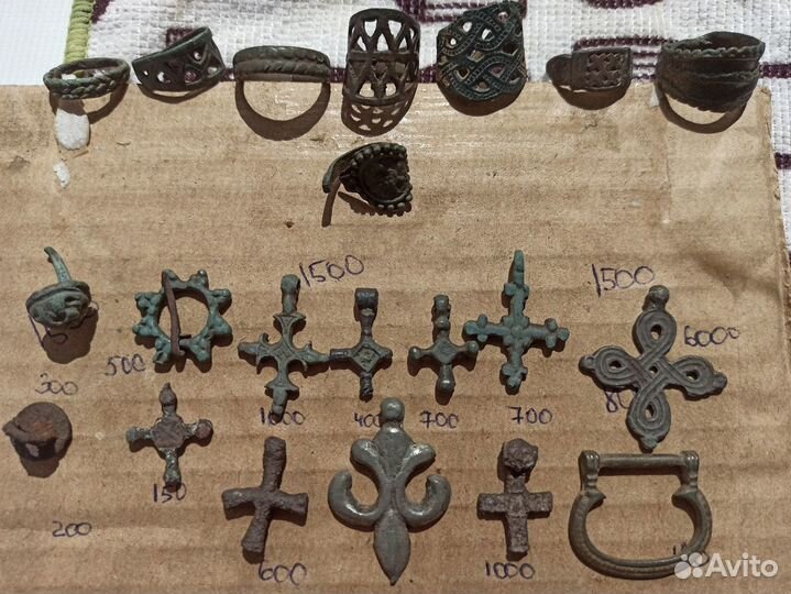 Подвески, кресты, перстни (вятичи ) 11-13 вв