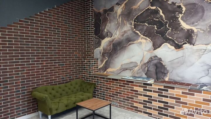 Гибкий кирпич на сетке. Фасадная система амк