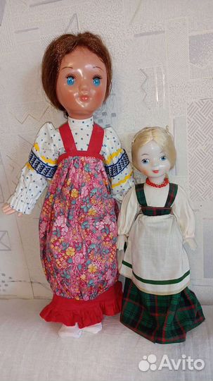 Кукла СССР в русском наряде 2 разные