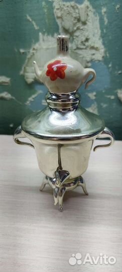 СССР Елочная Игрушка Самовар С Чайником