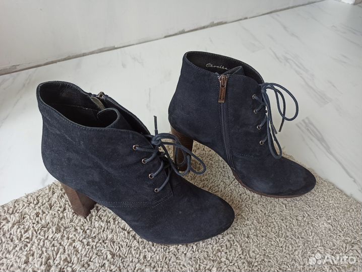 Ботильоны эконика натур замша р 40