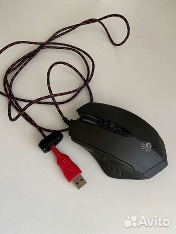 Игровая мышь bloody + коврик