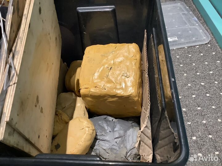 Ящик художественный пластилин 10 кг светлый темный