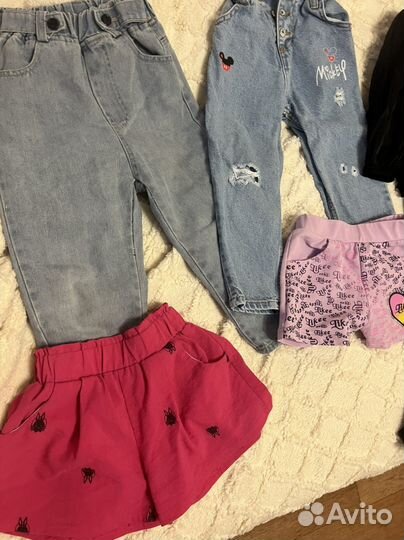 Детская одежда для девочек пакетом 104 110