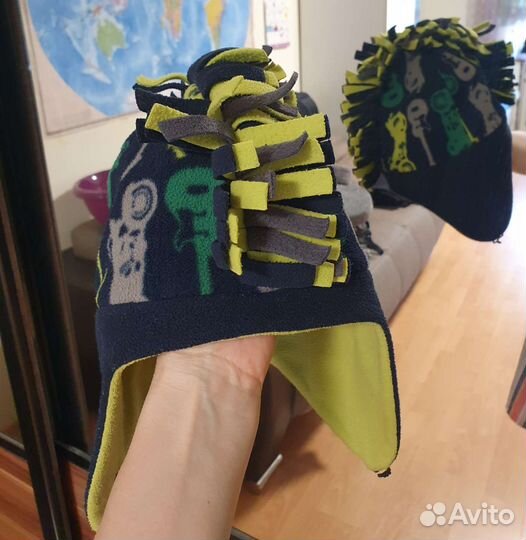 Шапка и шарф из флиса