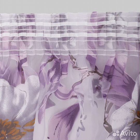 Тюль органза с рисунком