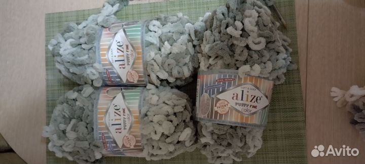 Плюшевая пряжа для вязания игрушек и детских вещей