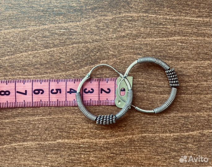 Серьги серебро этника бохо