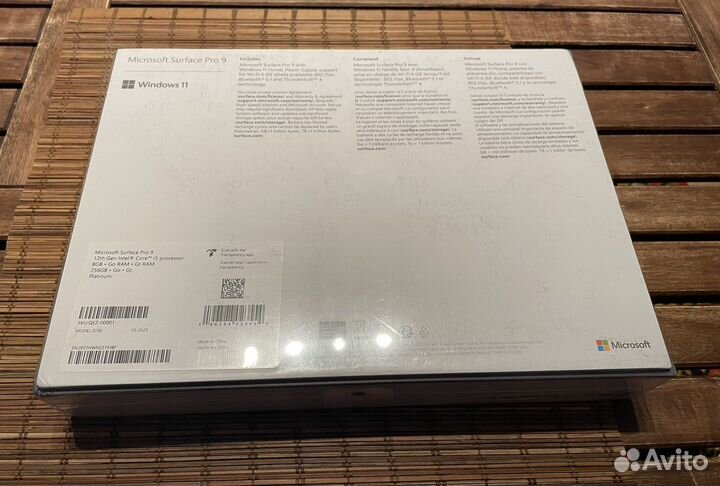 Планшет microsoft surface pro 9 (i5,256GB)