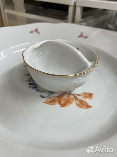 Сервиз столовый Чехословакия «Мейсенский букет»