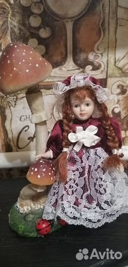 Фарфоровые куколки(от7 до 15 см), дамы эпох