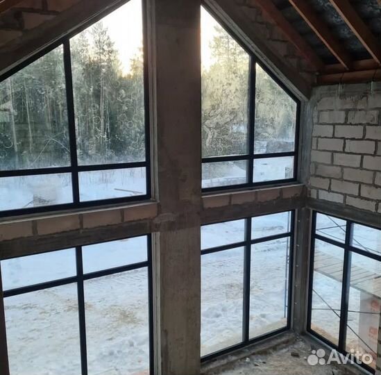 Панорамные окна в коттедж