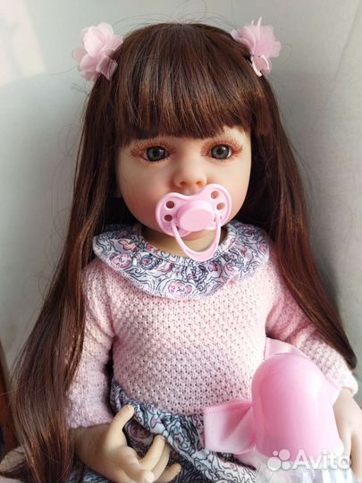 Кукла Реборн полностью силиконовая. 55 см