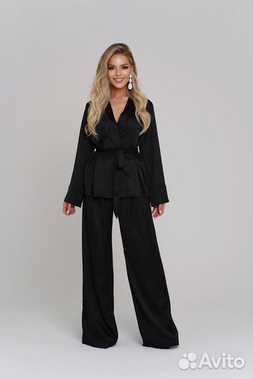 Костюм пижамный Armani шелк Новый Xs-S