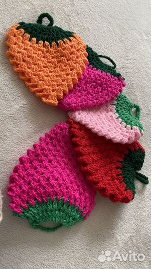 Прихватки вязаные