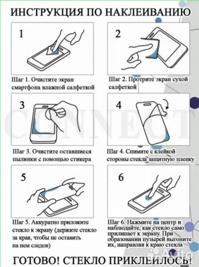 Защитное стекло iPhone 4/4s 2стекла перед/тыл