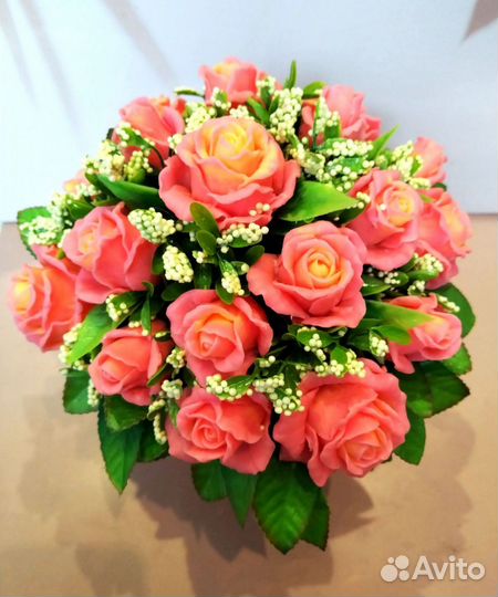 Букет подснежников из мыла ручной работы