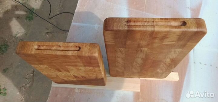 Разделочная,торцевая доска с дуба