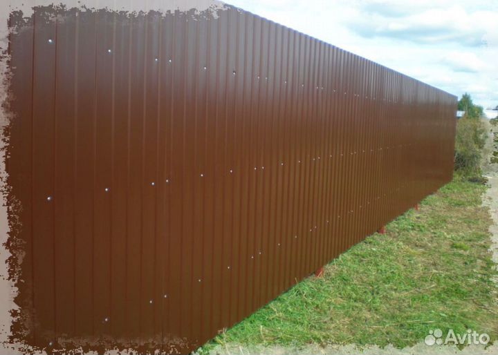 Забор из профнастила