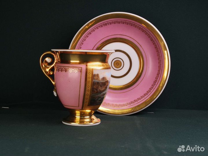 Фарфоровая чайная пара. Европа