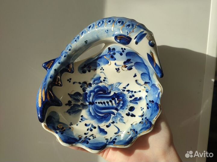 Икорница гжель щука