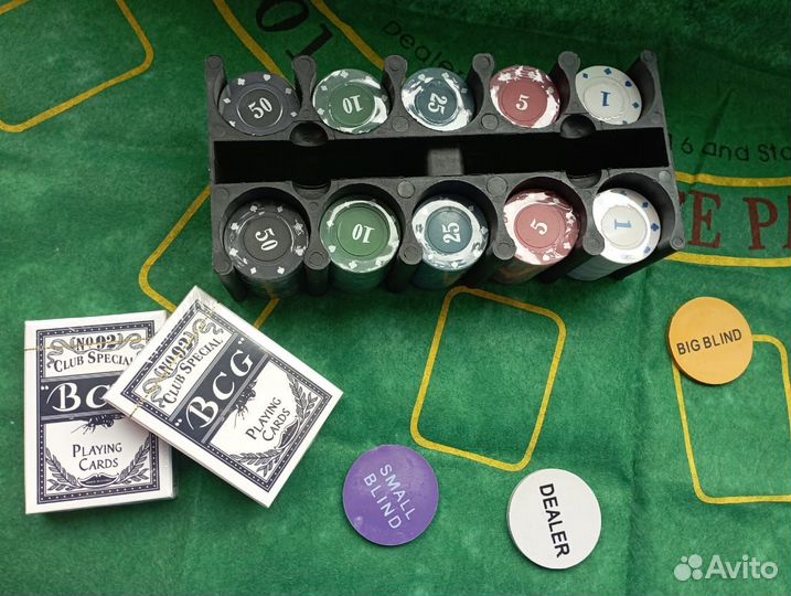 Набор для покера 200 фишек