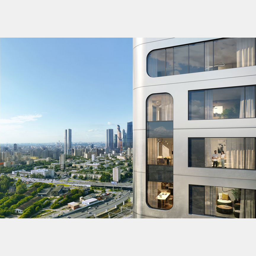 1-к. квартира, 45 м², 41/60 эт.