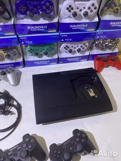 Sony PS3 азиатка super slim прошитая 500 гб