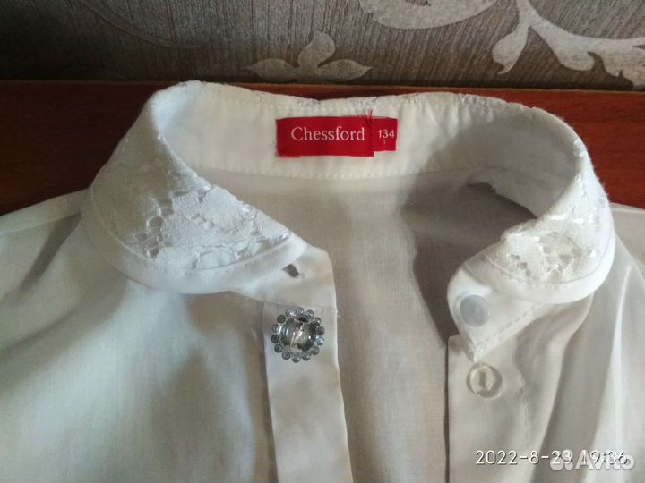 Рубашка школьная для девочки 134