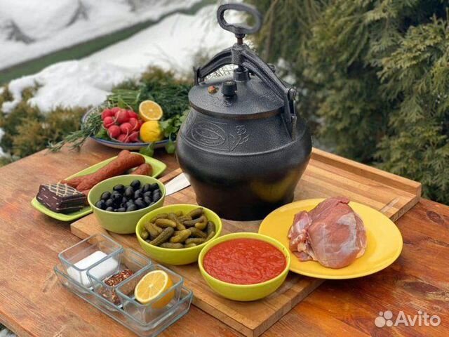 Афганский казан 10л черный