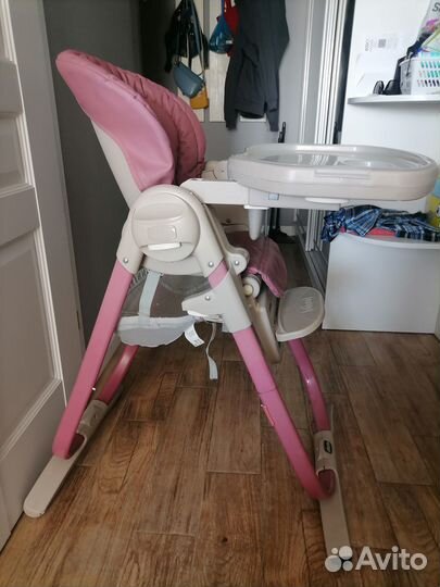 Стульчик для кормления chicco polly magic