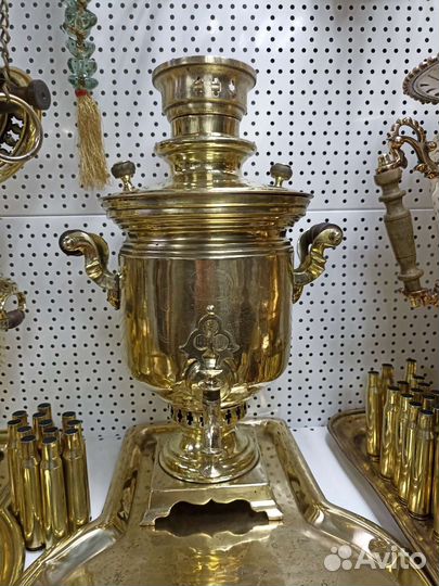 Самовар старинный на дровах 2,5 л