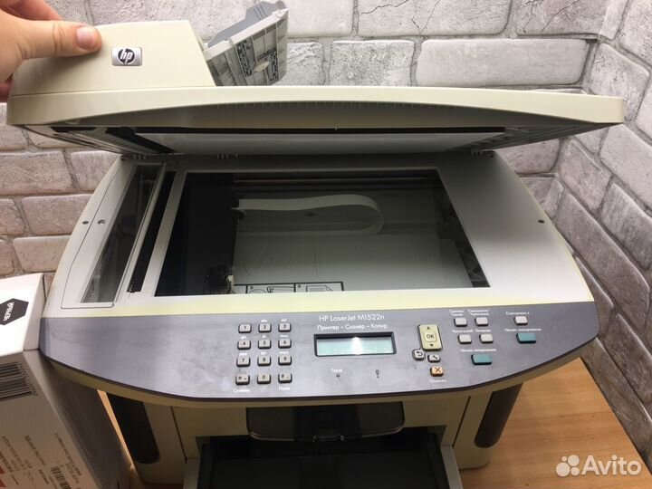 Лазерное мфу HP LaserJet M1522n. Новый картридж