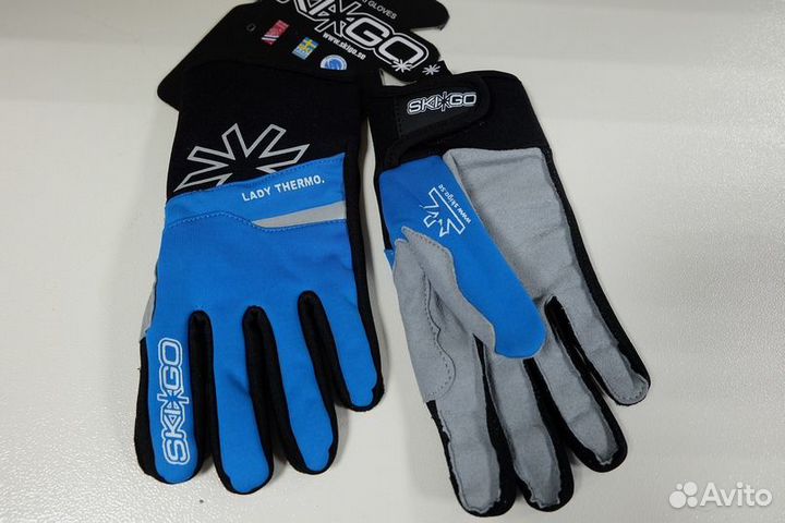 Перчатки SkiGo X-skin Thermo, Blue