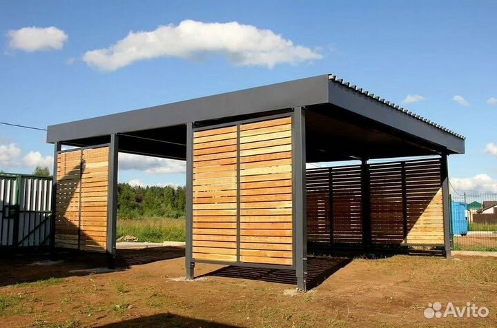 Навесы под ключ. Доставка