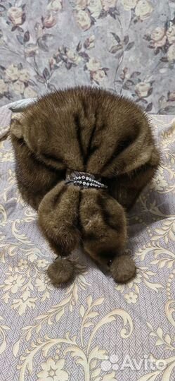 Шапка норковая женская