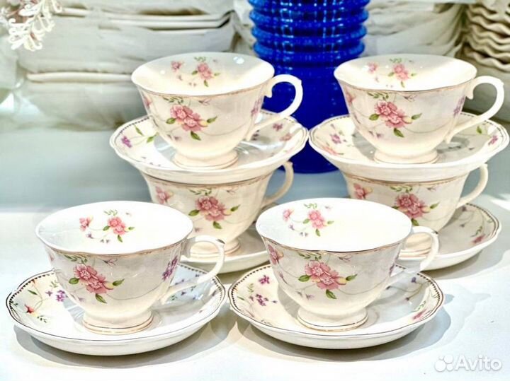 Чайный сервиз новый фарфор