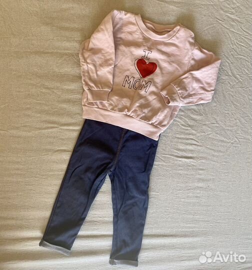 Вещи пакетом на девочку 80