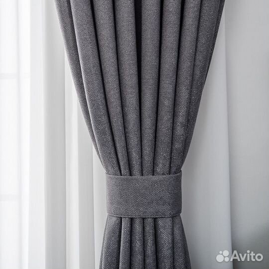 Шторы блэкаут рогожка