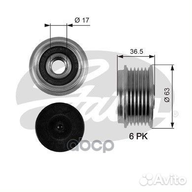 Механизм свободного хода генератора OAP7051 Gates