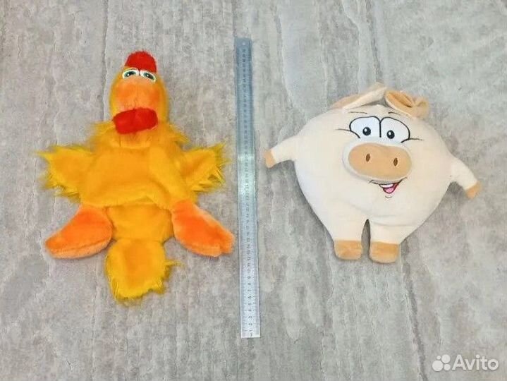 Мягкие игрушки много