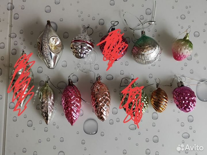 Елочные игрушки СССР 