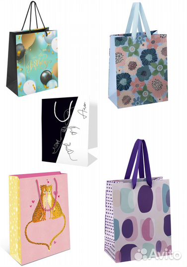 Пакеты бумажные, подарочные