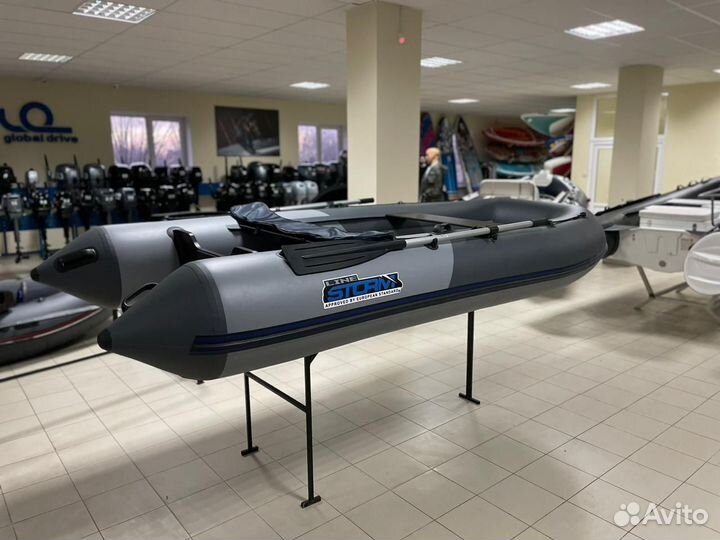 Лодка пвх Stormline Classic Air 400 серо-графитова